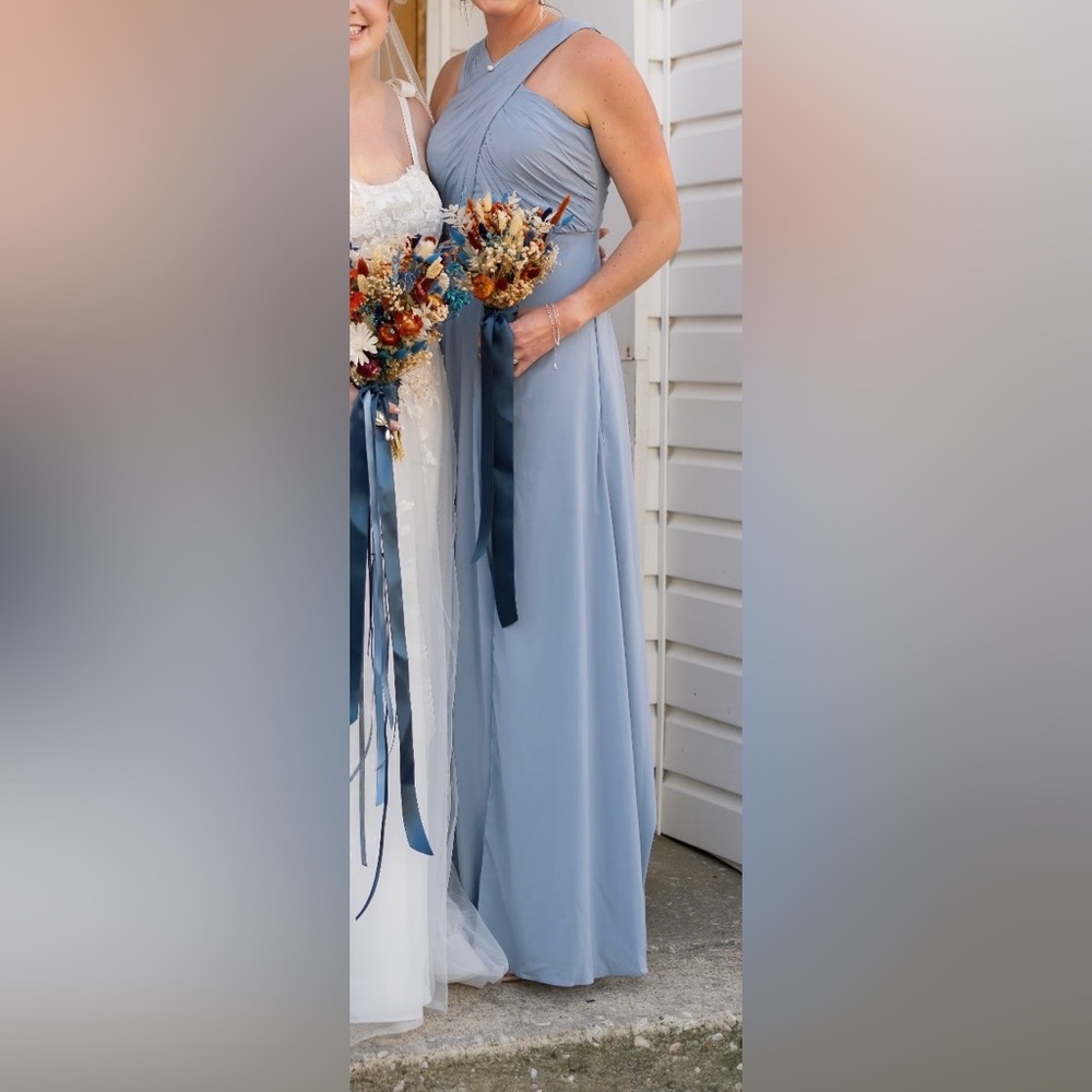 Azazie Slate Blue Dress